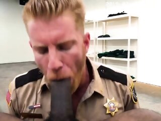 cumshot Gay cop cross dressing Body Cavity Search blowjob